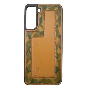 Samsung S21 Plus Handcrafted Tooled Leather Cell Phone Case